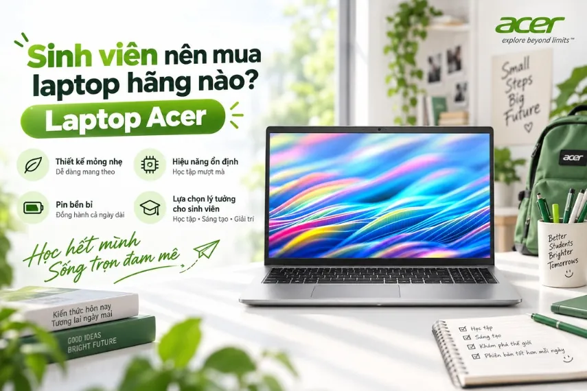 laptop cho sinh viên nên mua loại nào — Phân tích hiệu năng thực tế giữa chip Intel, AMD và Apple Silicon năm 2026