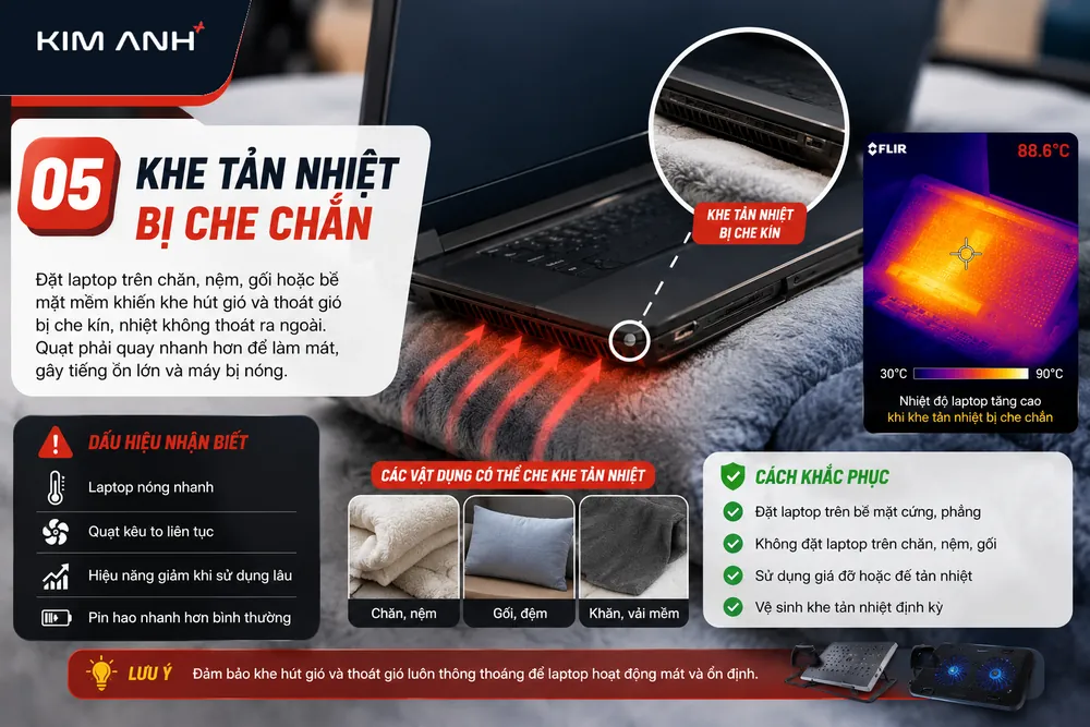 laptop nóng quạt kêu to phải làm sao — Các giải pháp thay thế khi không muốn tự tháo máy tại nhà
